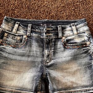 Miss Me Women's Blue Denim Shorts size 31